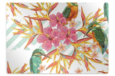 Mata pod krzesło Letnie ptasi motyw