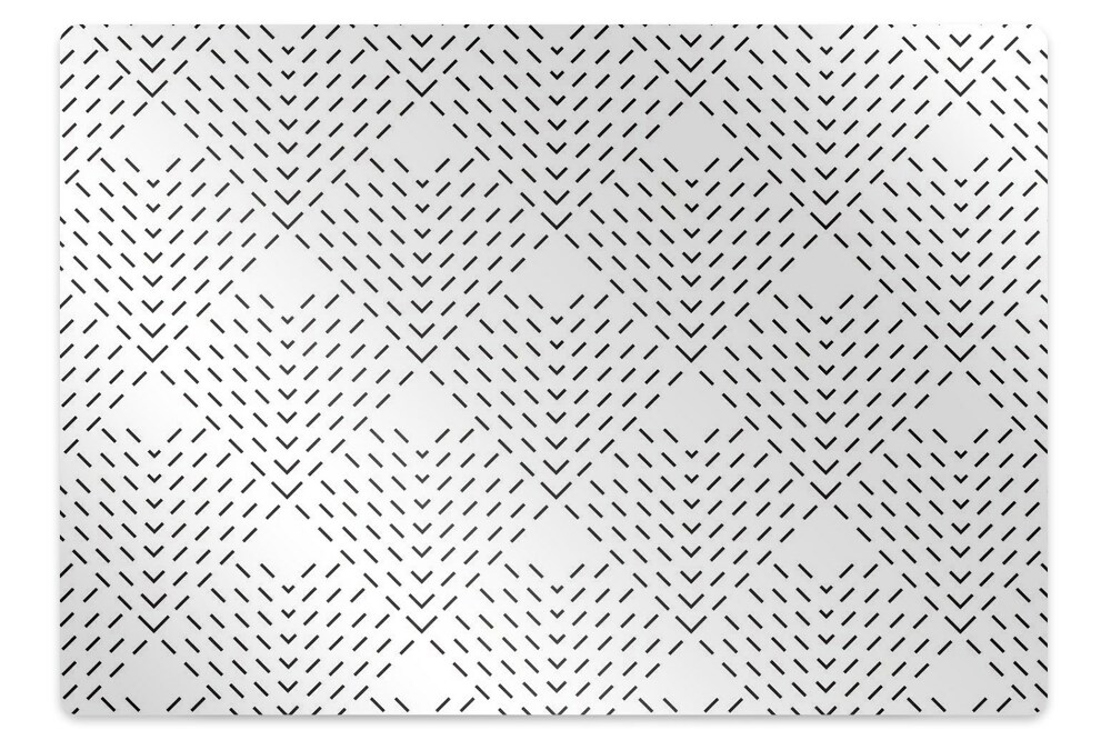 Mata pod krzesło Motyw geometryczny