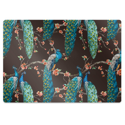 Podkładka pod krzesło Pawie w lesie