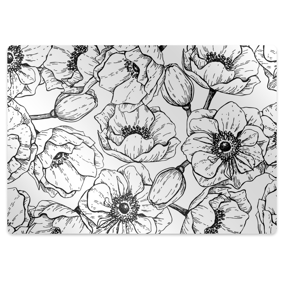 Mata pod krzesło Kwietny wzór