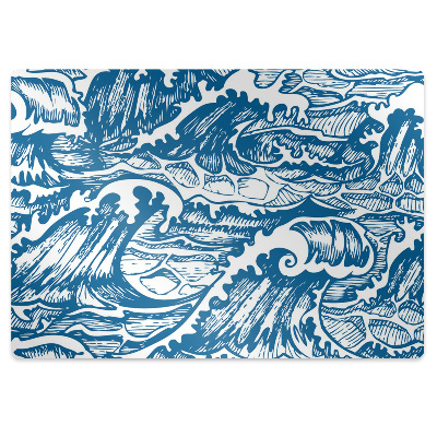 Dywanik pod krzesło obrotowe Wzburzone morze