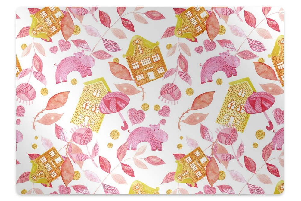 Mata pod krzesło Hipopotamy