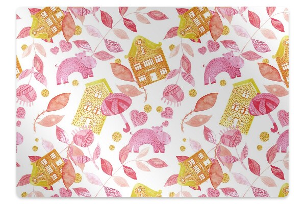 Mata pod krzesło Hipopotamy