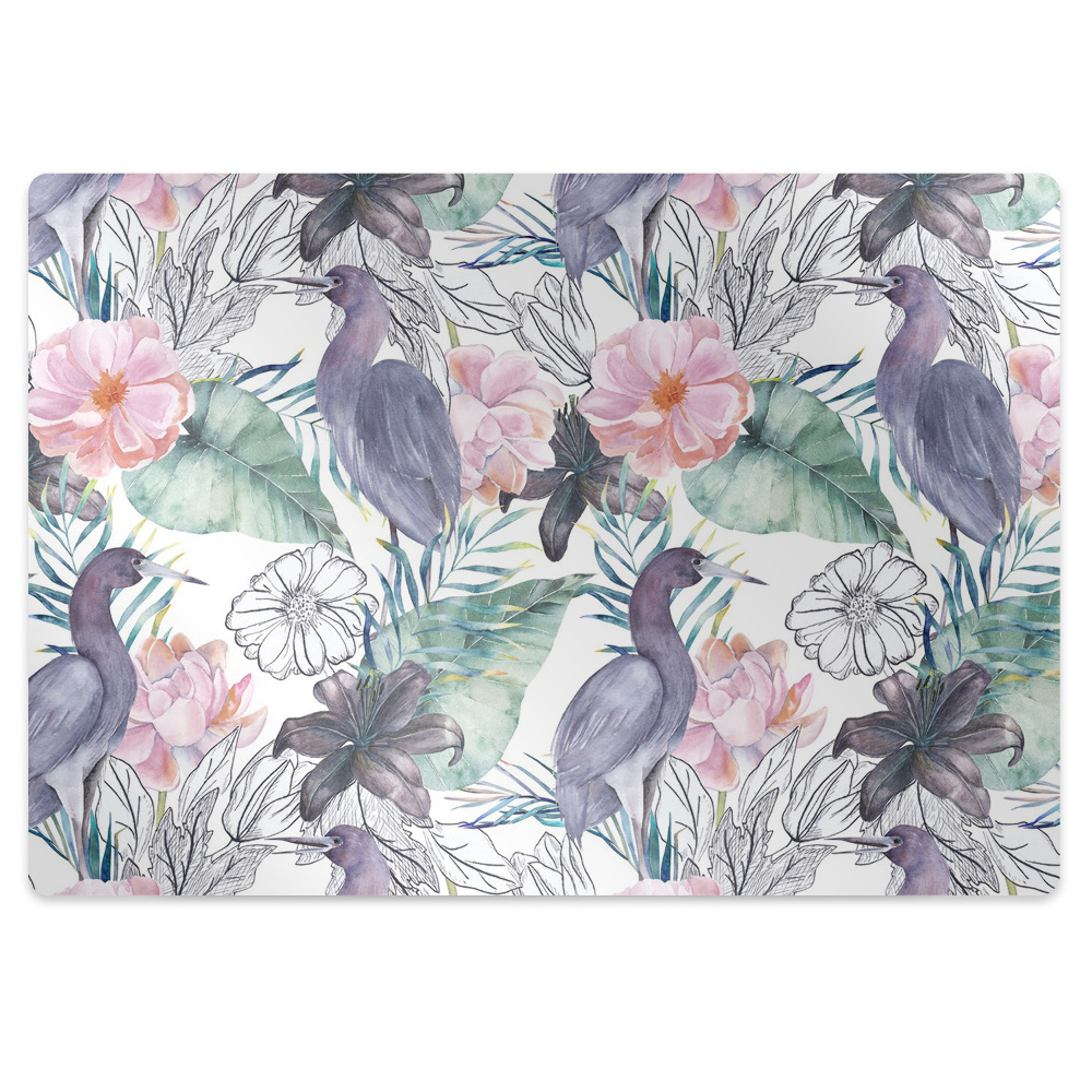 Podkładka pod krzesło Egzotyczne ptaki