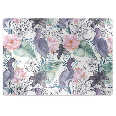 Podkładka pod krzesło Egzotyczne ptaki