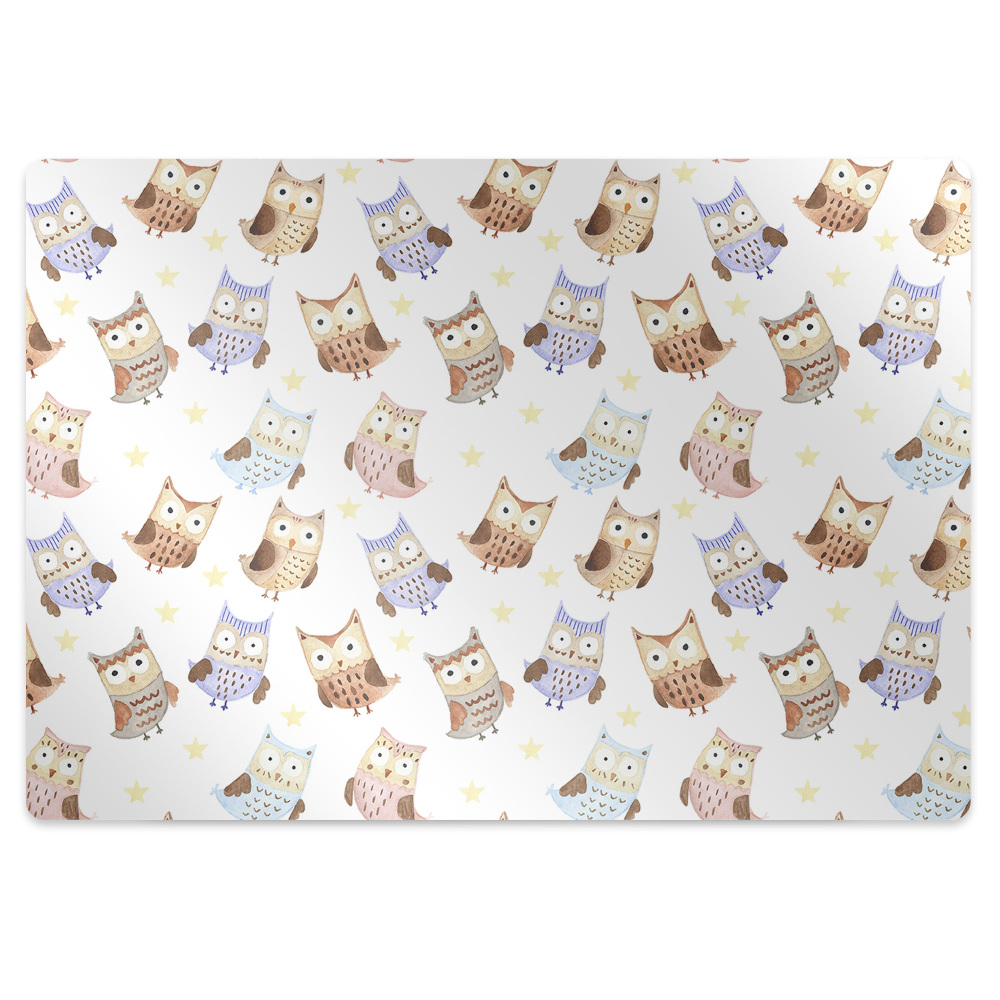 Mata pod biurko Niezwykłe sowy