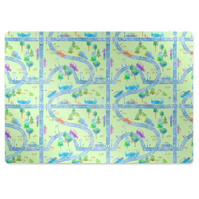 Podkładka pod krzesło Samochody dla dzieci