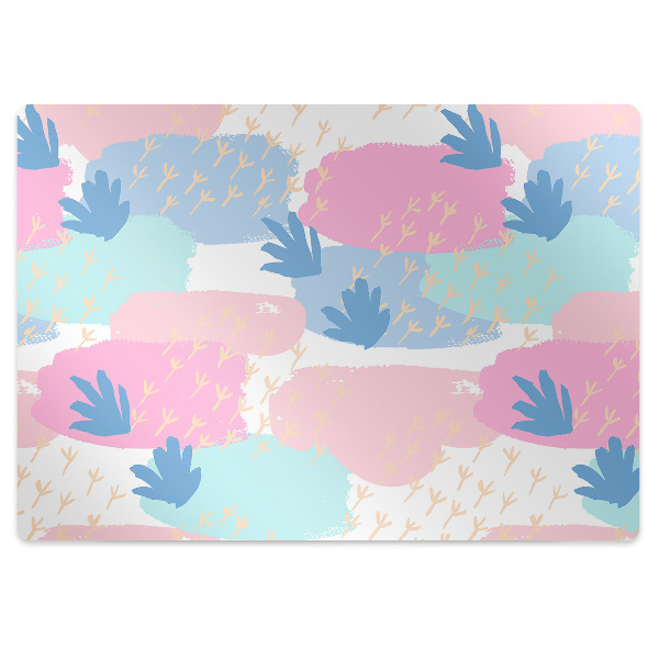 Dywanik pod krzesło obrotowe Ślady zwierząt