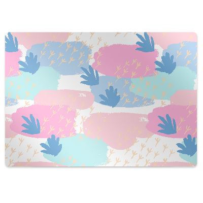 Dywanik pod krzesło obrotowe Ślady zwierząt