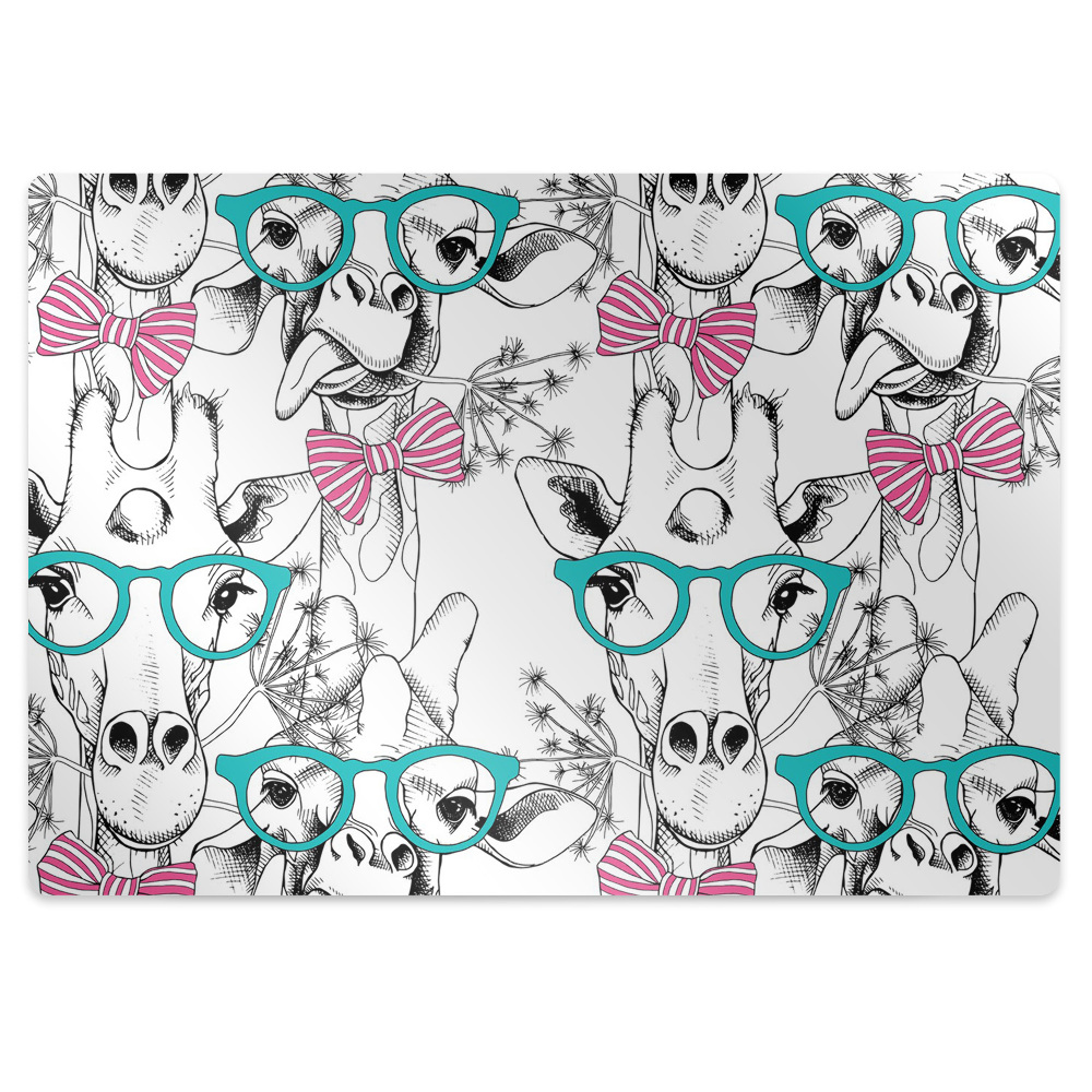 Mata pod krzesło Abstrakcyjna żyrafa