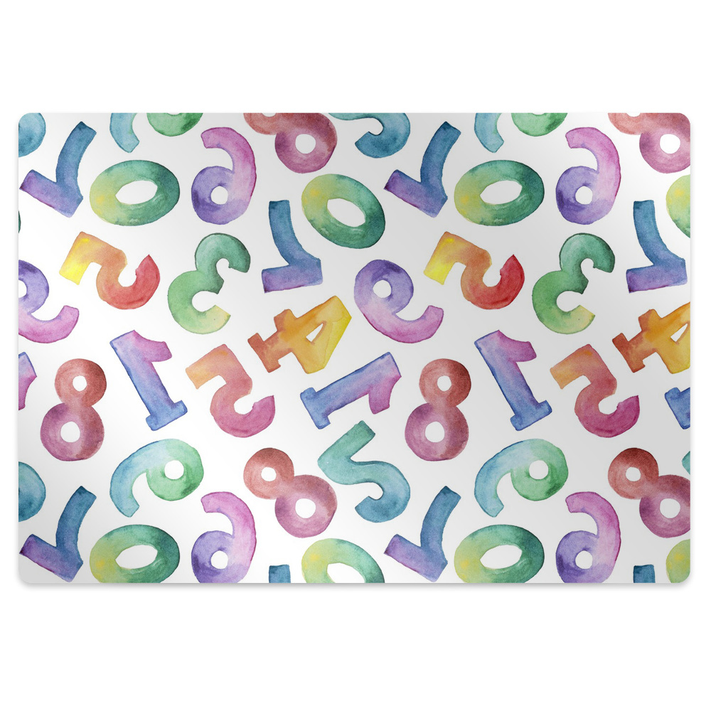 Podkładka pod fotel Barwne literki