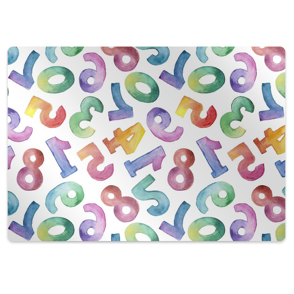 Podkładka pod fotel Barwne literki