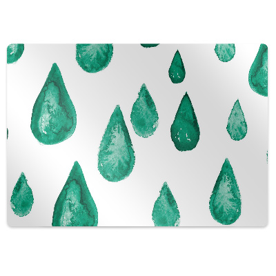 Mata pod krzesło Padający deszcz