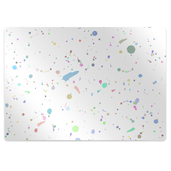 Mata pod krzesło biurowe Rozlana farba