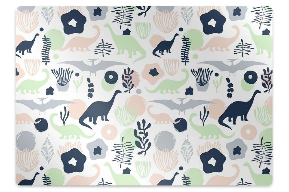 Mata pod krzesło Dinozaury