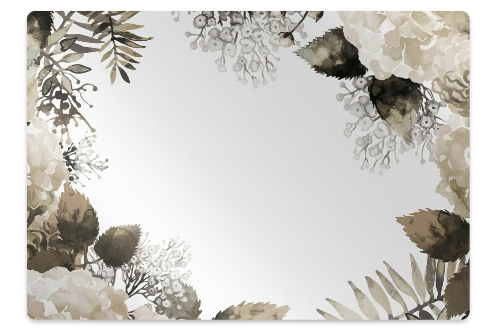 Mata pod krzesło biurowe Kwiatki hortensji