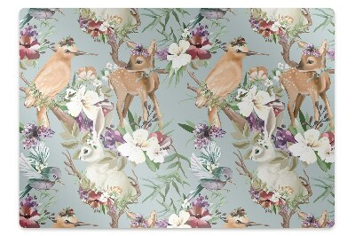 Dywanik pod krzesło obrotowe Dzika fauna