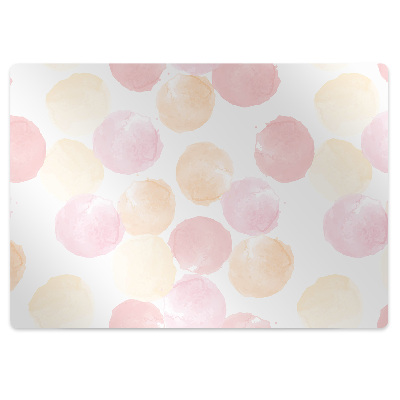 Mata pod fotel biurowy Kolorowe kropki