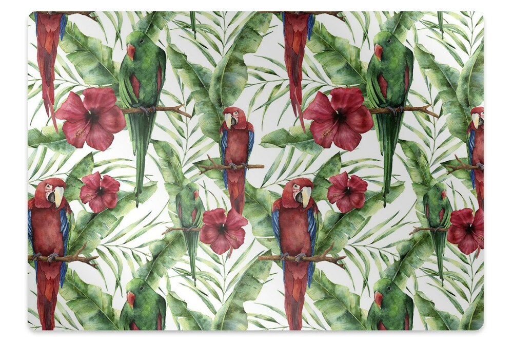 Podkładka pod krzesło Ptaki w dżungli