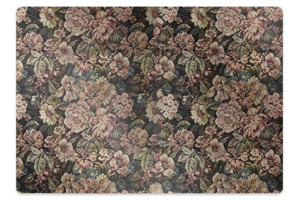 Mata ochronna na podłogę Tkane kwiatki