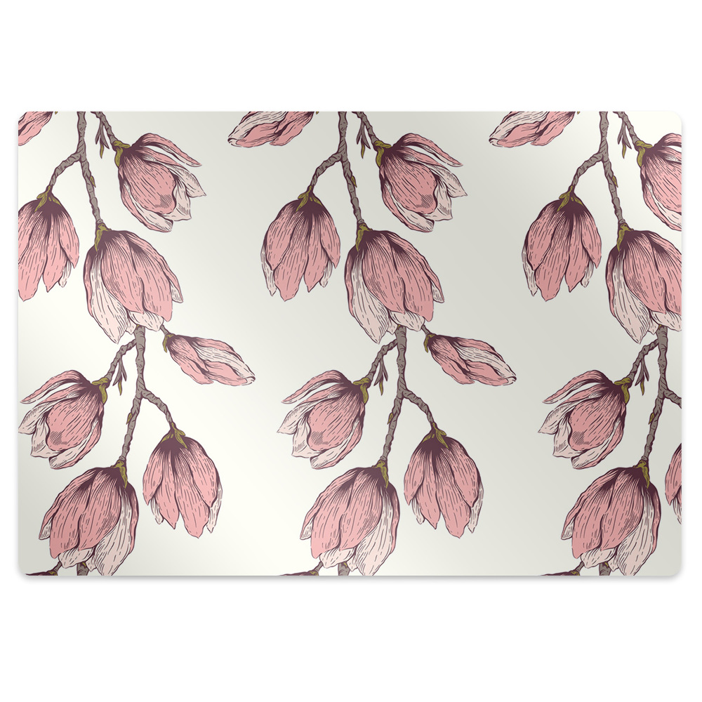 Podkładka pod krzesło na panele Pnące kwiaty