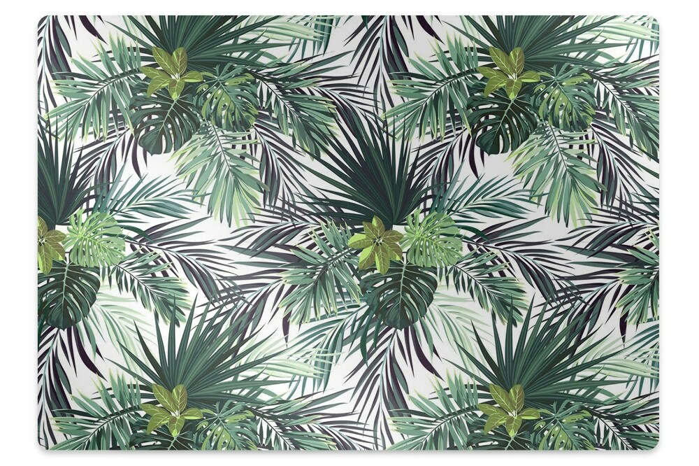 Mata pod krzesło Zielone listki