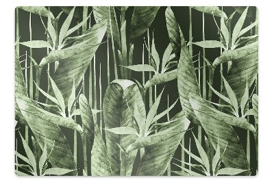 Mata ochronna na podłogę Ciemne listki