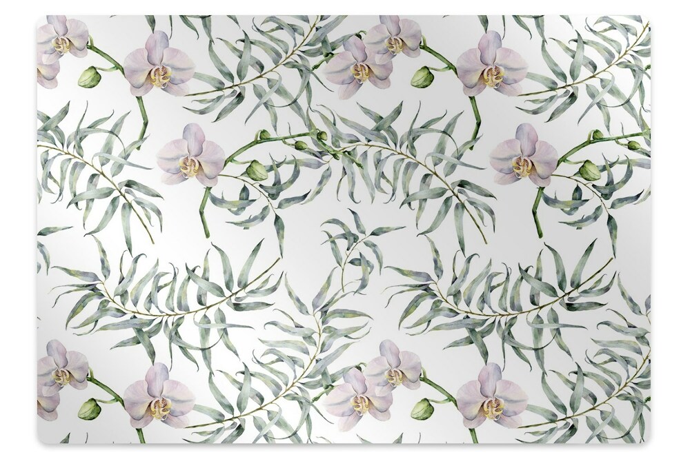 Podkładka pod fotel Jasne orchidee