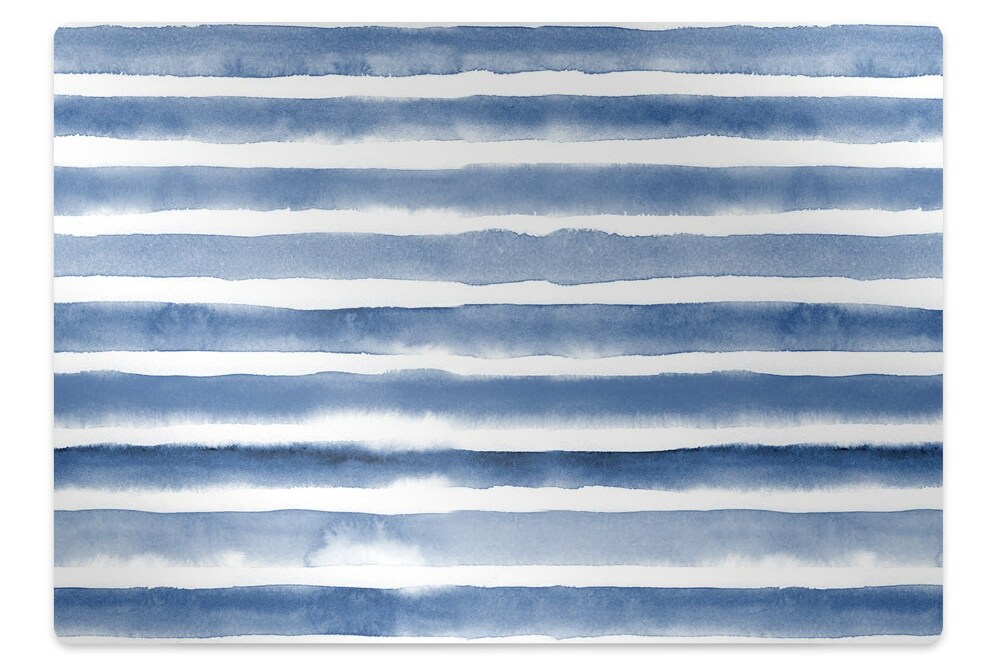 Mata pod krzesło biurowe Pasy malowane akwarelą