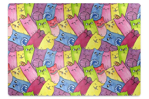 Mata ochronna pod krzesło Wesołe kotki