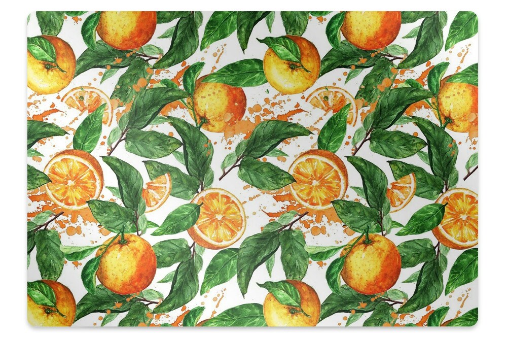 Mata pod krzesło Pomarańczowe cytrusy