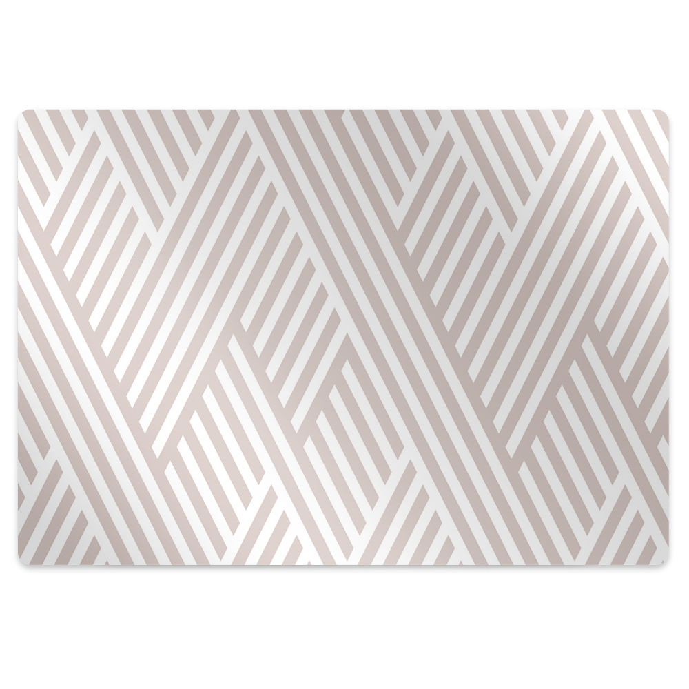 Mata pod biurko Złamane linie motyw