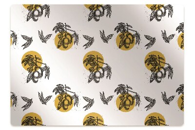 Mata pod krzesło Owoce mango