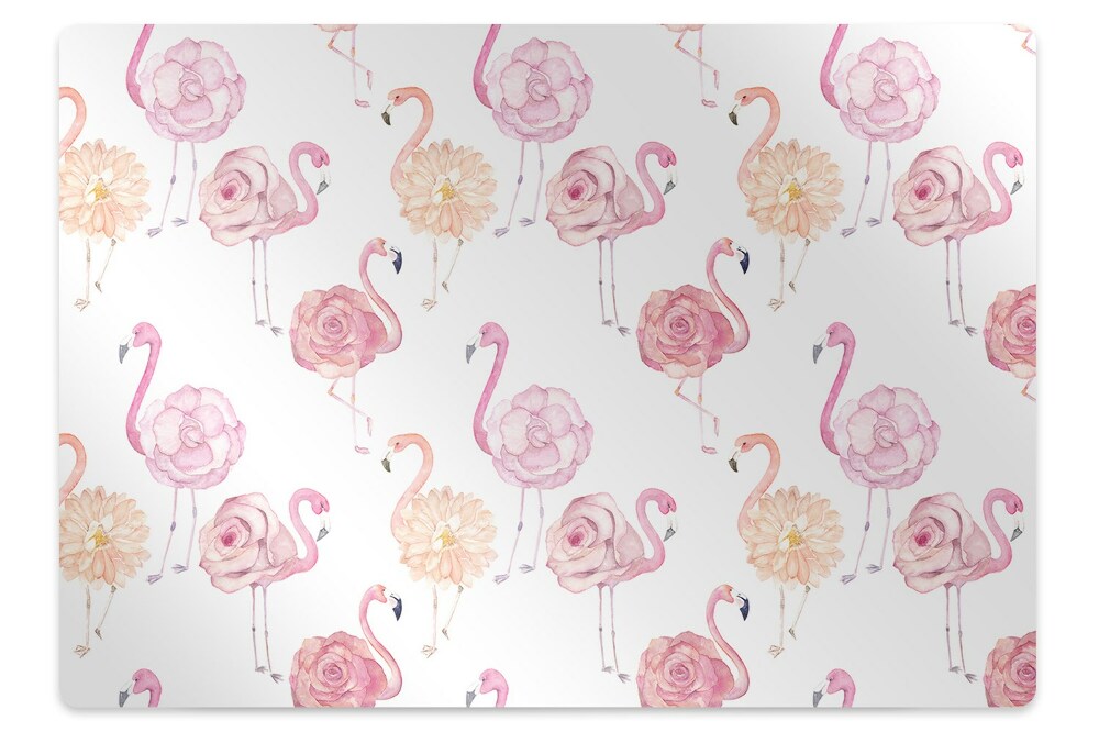 Podkładka pod fotel Piękny ptaki i kwiatki