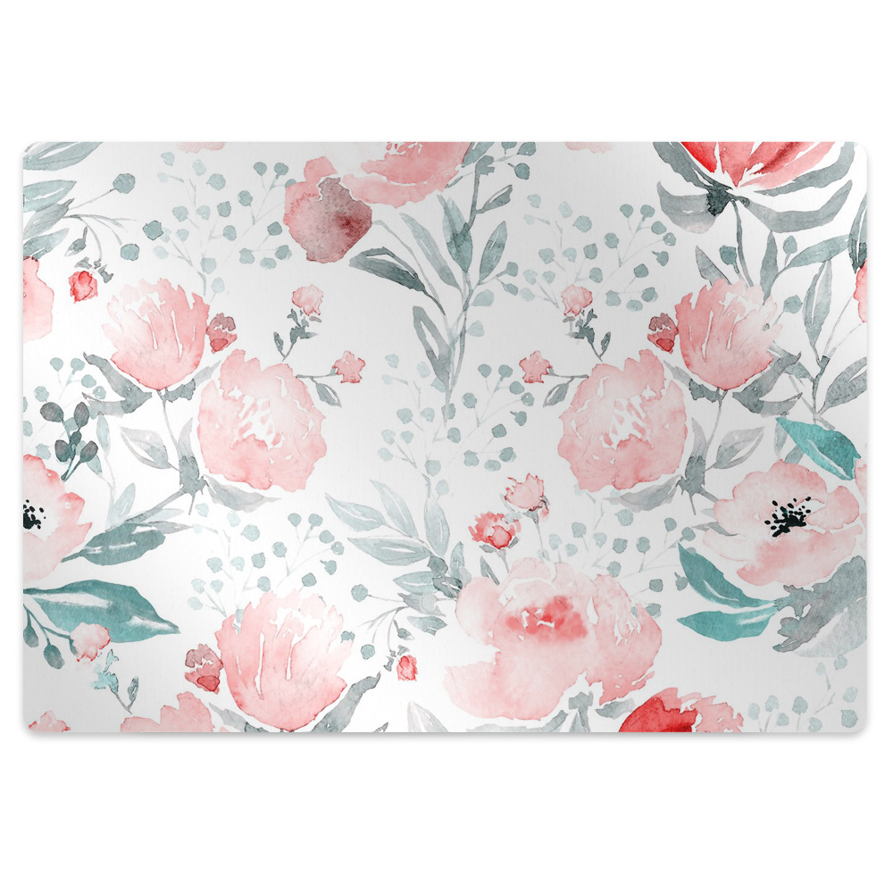 Mata pod krzesło Obraz z makami