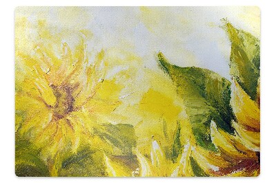 Mata pod krzesło Słoneczniki