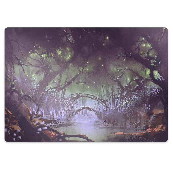 Podkładka pod fotel Las wieczorem