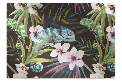 Mata pod krzesło Niebieska jaszczurka