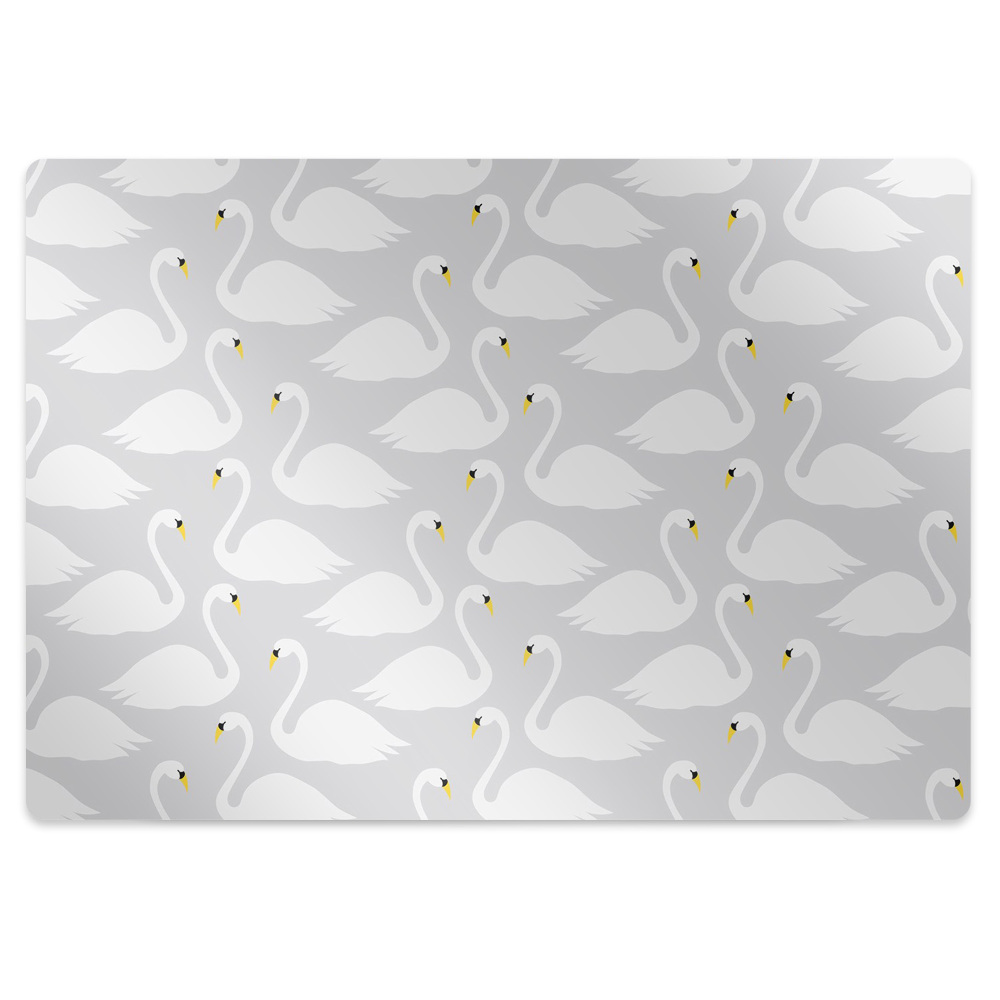 Mata pod krzesło Łabędzie na wodzie