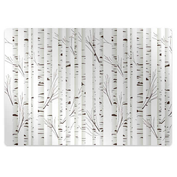Mata pod krzesło Las brzozowy