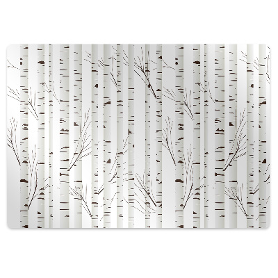 Mata pod krzesło Las brzozowy