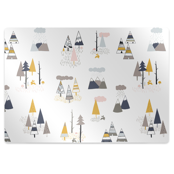 Mata ochronna na podłogę Skandynawski las