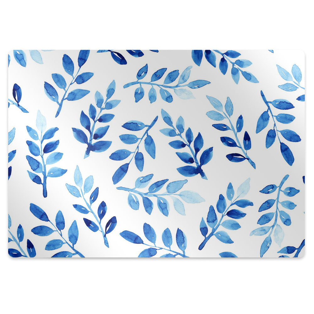 Mata pod krzesło Niebieskie gałązki krzewu