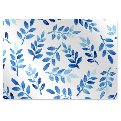 Mata pod krzesło Niebieskie gałązki krzewu