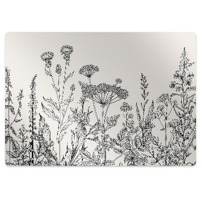 Podkładka pod krzesło Piękne polne rośliny