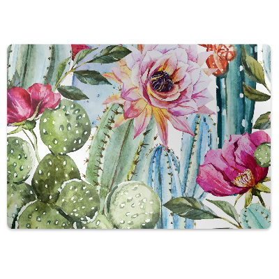 Podkładka pod fotel Barwne kaktusy