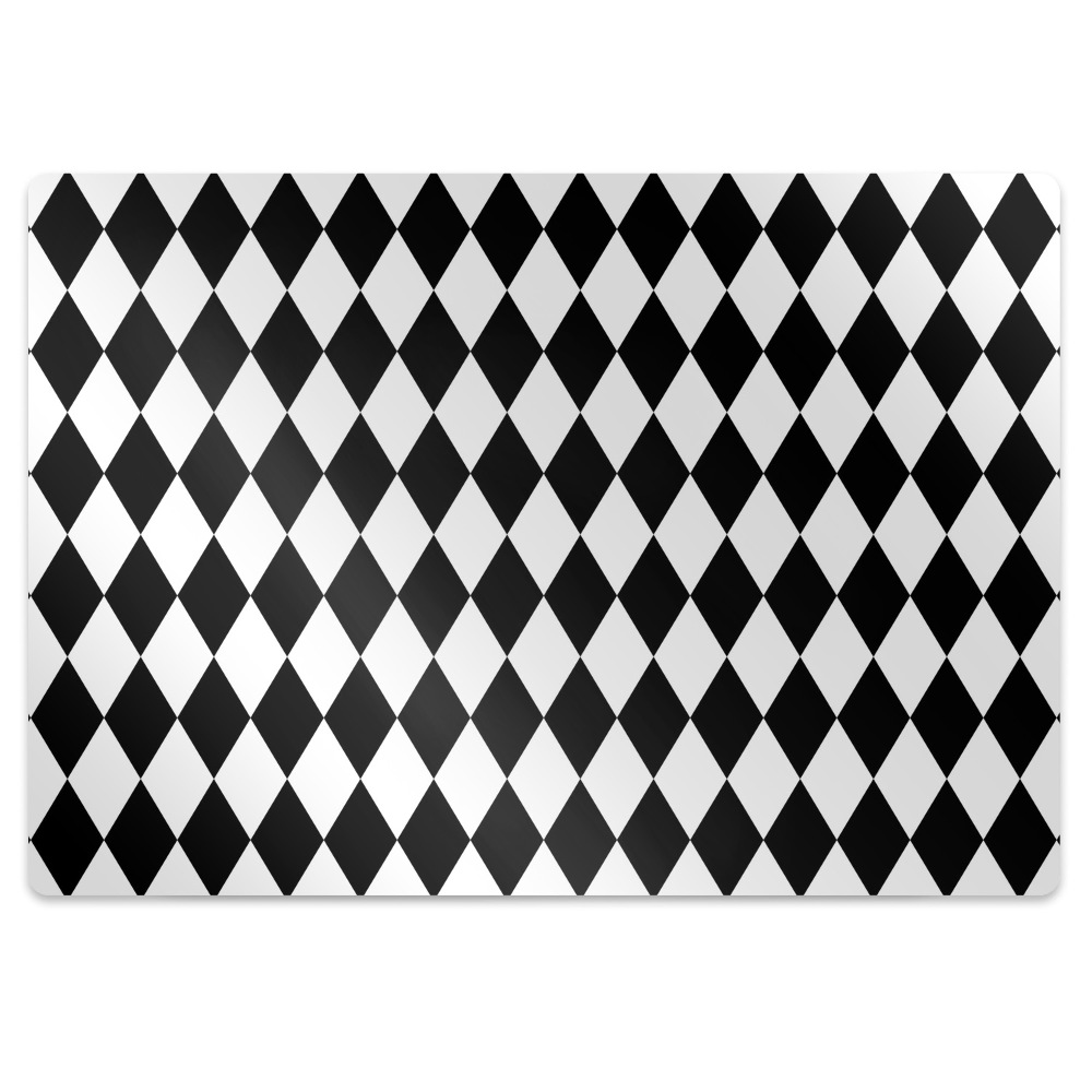 Dywanik pod krzesło obrotowe Motyw w geometryczne figury