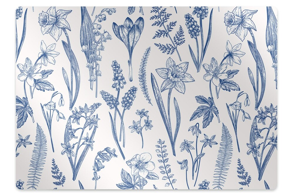 Mata ochronna na podłogę Leśne kwiatki