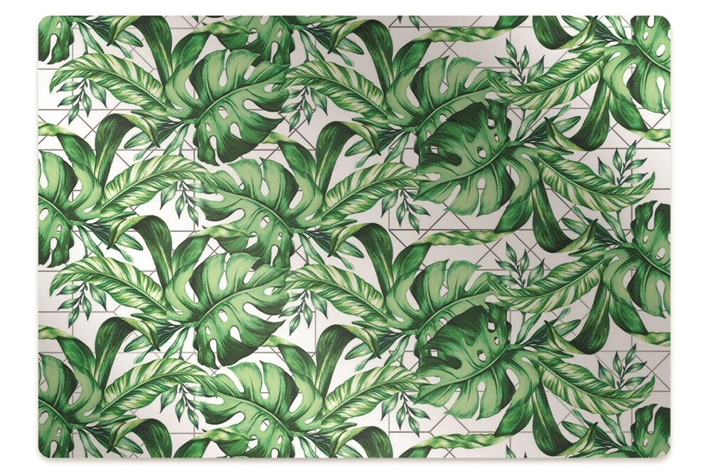 Mata pod krzesło Listki geometryczne