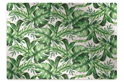 Mata pod krzesło Listki geometryczne